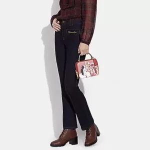 Disney X Coach Box Crossbody With Cruella Motif Red Apple Multi