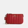 Dompet wanita asli Coach Nolita 19 With Chain With Linear Quilting Red Apple