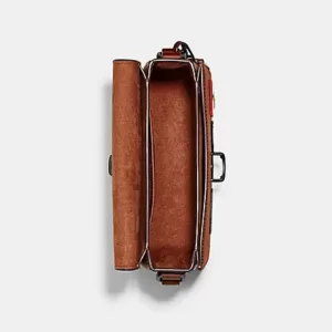 Coach Studio Shoulder Bag 19 With Patches Saddle