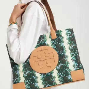 Tory Burch Ella Printed Tote Rayure Fleurie