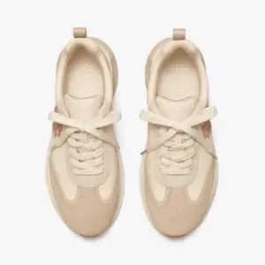 Tory Burch Good Luck Trainer French Pearl / Dulce De Leche / Biscotti