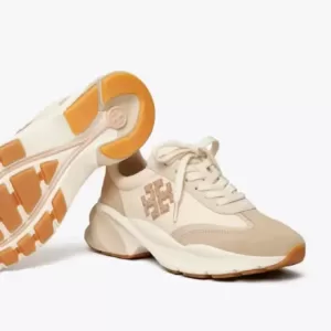 Tory Burch Good Luck Trainer French Pearl / Dulce De Leche / Biscotti