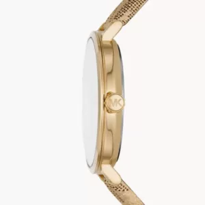 Michael Kors Addyson Quartz Gold Dial Ladies Watch