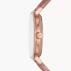 Michael Kors Addyson Quartz Rose Gold Dial Ladies Watch