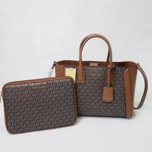 Michael Kors Kali Medium Satchel With Ipad Case Brown