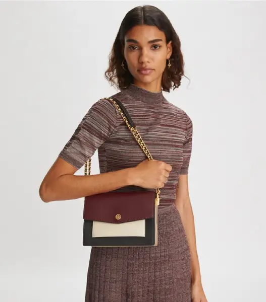 Robinson Color-Block Double-Strap Convertible Black New Moon Port