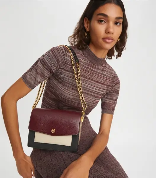 Robinson Color-Block Double-Strap Convertible Black New Moon Port