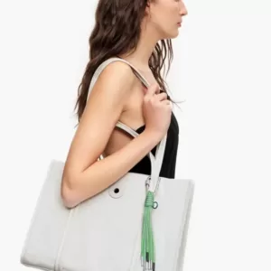 Tas Wanita Asli Bimba Y Lola L Gray Nylon Shopper Bag