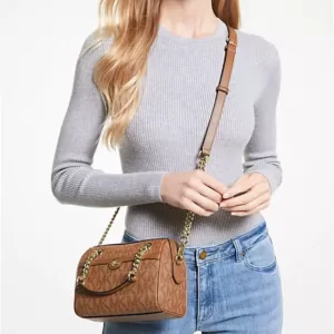 tas selempang wanita Michael Kors Blaire Extra-Small Logo Satchel Luggage