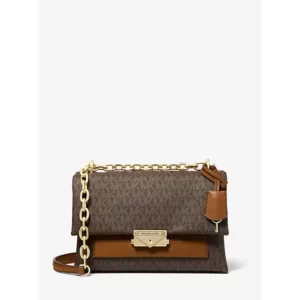 Michael Kors Cece Medium Logo Shoulder Bag Brown