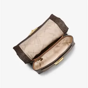 Michael Kors Cece Medium Logo Shoulder Bag Brown