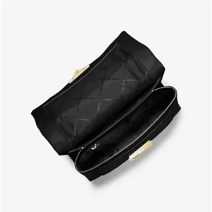 Micharl Kors Cece Medium Faux Leather Shoulder Bag Black