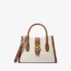 Michael Kors Gabby Small Logo Satchel Vanilla