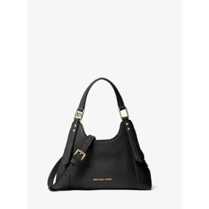 Michael Kors Arlo Small Pebbled Leather Crossbody Bag Black