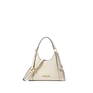 Michael Kors Arlo Small Pebbled Leather Crossbody Bag Light Cream