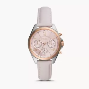 Fossil Modern Courier Chronograph Blush Leather Watch