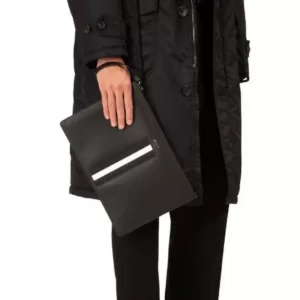 Bally Bollis Large Clutch Bag Black White