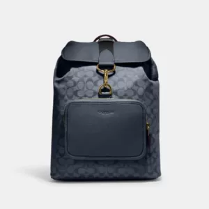 tas gendong pria Coach Sullivan Backpack In Signature Chambray Denim