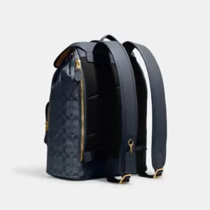 tas gendong pria Coach Sullivan Backpack In Signature Chambray Denim
