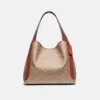 tas bahu wanita asli Coach Hadley Hobo In Signature Canvas