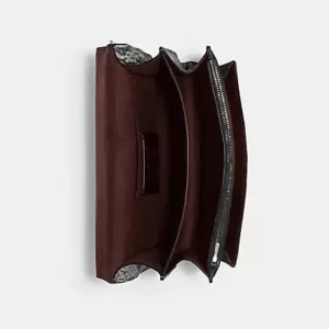 Klare Crossbody In Signature Canvas With Rivets Black Multi