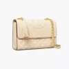 tas wanita orignal Tory Burch Fleming Convertible Shoulder Bag New Cream