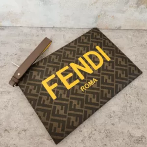 Fendi Clutch FF All Over Logo