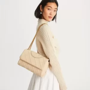 tas kulit asli wanita Tory Burch Fleming Soft Convertible Shoulder Bag