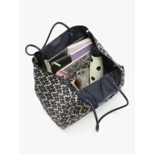 Spade Flower Jacquard Stripe Everything Large Tote Blue Multi