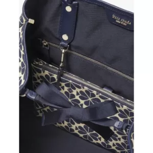 Spade Flower Jacquard Stripe Everything Large Tote Blue Multi