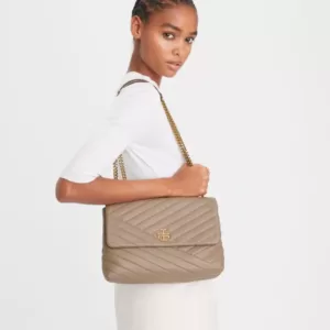 tas kulit wanita Kira Chevron Convertible Shoulder Bag