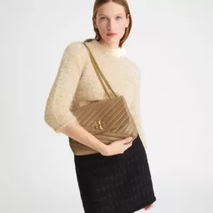 tas kulit wanita Kira Chevron Convertible Shoulder Bag