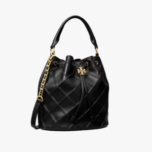 tas kulit asli wanita Tory Burch Large Fleming Soft Bucket Bag