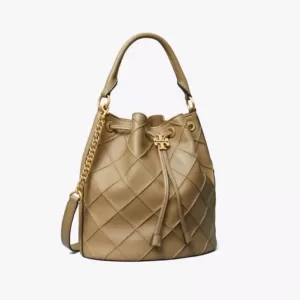 tas kulit asli wanita Tory Burch Large Fleming Soft Bucket Bag