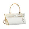 tas tangan wanita Tory Burch Lee Radziwill Petite Cat Eye Handbag White