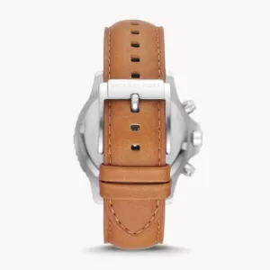 jam tangan pria Michael Kors Cortlandt Chronograph Luggage Leather Watch