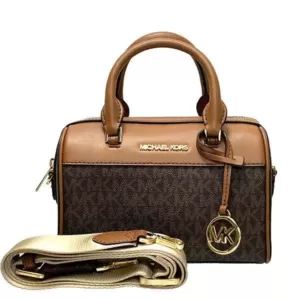 Michael-Kors-Travel-XS-Duffle-Crossbody-Brown