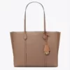 tas tenteng kulit asli wanita Tory Burch Perry Triple-Compartment Tote Bag