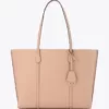 tas tenteng kulit asli wanita Tory Burch Perry Triple-Compartment Tote Bag