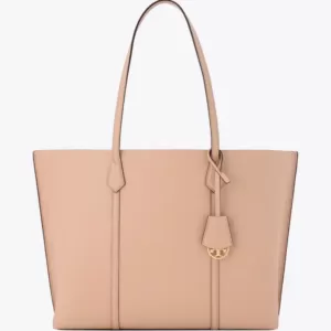 tas tenteng kulit asli wanita Tory Burch Perry Triple-Compartment Tote Bag
