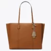 tas tenteng kulit asli wanita Tory Burch Perry Triple-Compartment Tote Bag