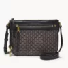 Fossil Farrah Crossbody Black Brown