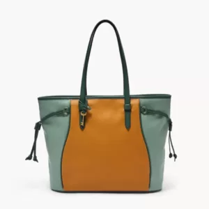 Tas wanita original Fossil Charli Tote Green Multi