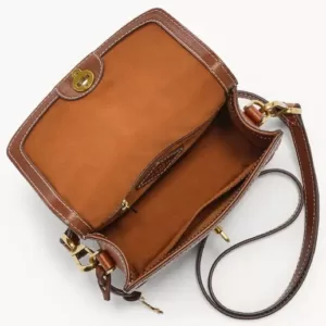 Ainsley Small Flap Crossbody Medium Brown
