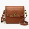 Ainsley Small Flap Crossbody Medium Brown