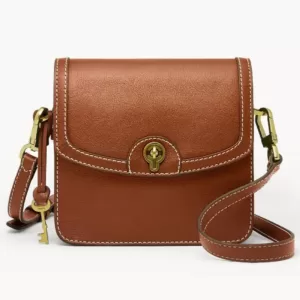 Ainsley Small Flap Crossbody Medium Brown