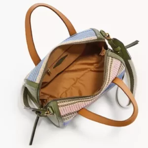 Fossil Sydney Satchel Ecru Multi Stripe