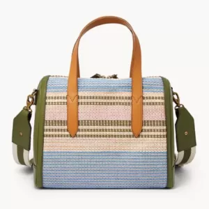 Fossil Sydney Satchel Ecru Multi Stripe