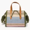 Fossil Sydney Satchel Ecru Multi Stripe
