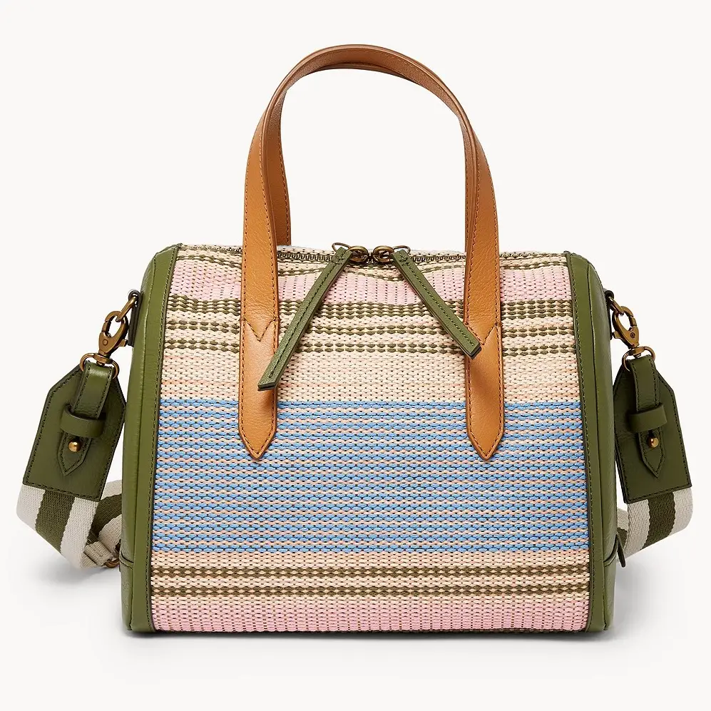 Fossil Sydney Satchel Ecru Multi Stripe SHB3115102